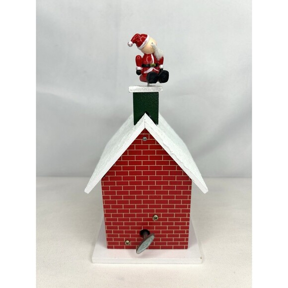 Vtg Berkeley Designs Music Box Christmas Animated Santa Coming to Town Works - Picture 4 of 11